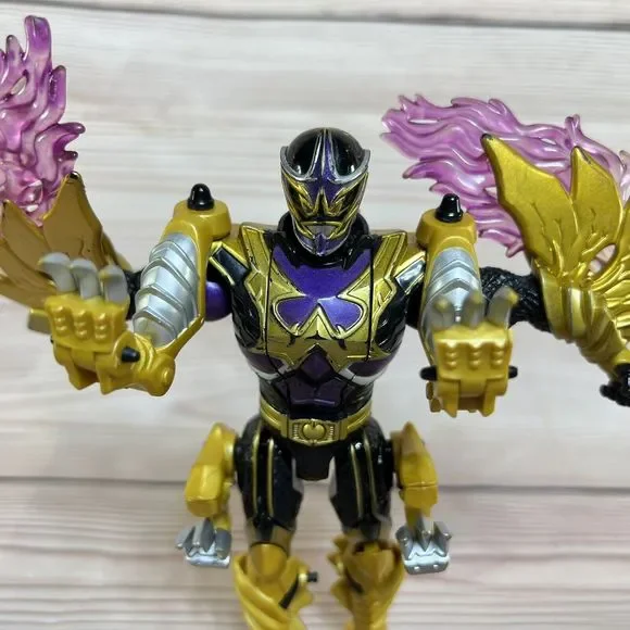 VTG Bandai 2 Action Figures 1994 Goldar & 2005 Mystic Force Black Power Rangers - Picture 11 of 16